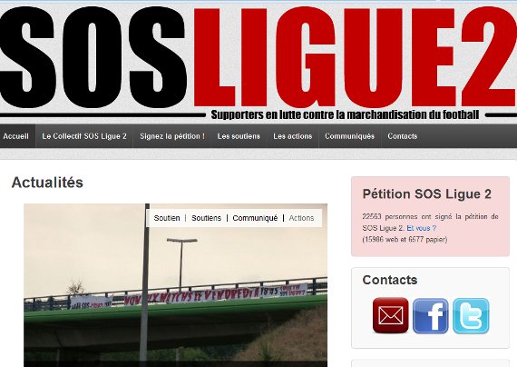 Screenshot der Homepage von SOS Ligue 2<br />Bild: www.sos-ligue2.com“><figcaption>Screenshot der Homepage von SOS Ligue 2<br />Bild: www.sos-ligue2.com</figcaption></figure>
            </div>

                    </article>

                <section class=