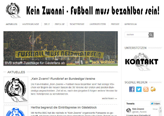 Die neue Webseite von Kein Zwanni<br />    <button type=