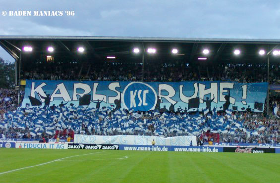 Beim Heimspiel gegen den 1. FC Kaiserslautern wurde die komplette Tribüne mit eingebunden<br />    <button type=