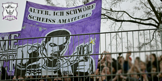 Fans des VfL Osnabrück drücken ihre Abneigung gegen Zweitvertretungen aus.<br />    <button type=
