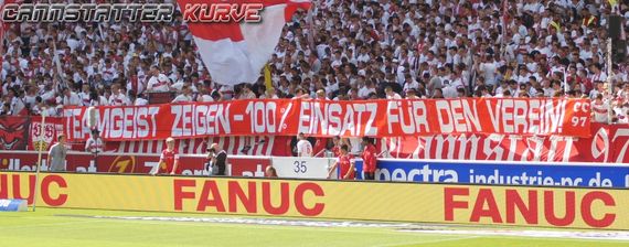 Die Botschaft vom Commando Cannstatt am 2. Spieltag gegen Köln.<br />    <button type=