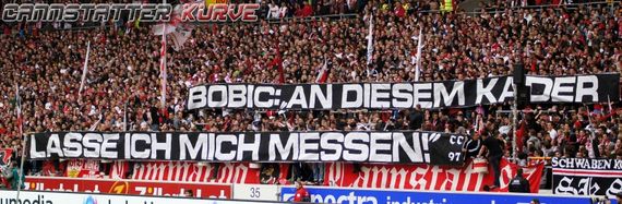 Bereits beim letzten Heimspiel der vergangenen Saison stand Bobic in der Kritik von CC97.<br />    <button type=