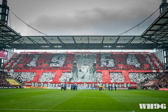 Choreografie der Wilden Horde beim Spiel gegen Bielefeld.<br />    <button type=