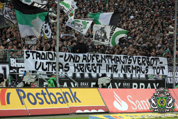 Zahlreiche Fans und Ultras haben in Deutschland mit Aufenthaltsverboten zu kämpfen.<br />    <button type=
