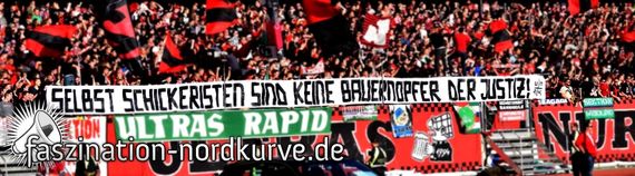 Solispruchband der Ultras Nürnberg.<br />    <button type=