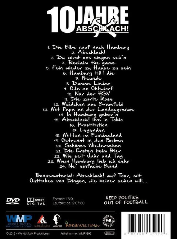 Die Songs der DVD<br />    <button type=