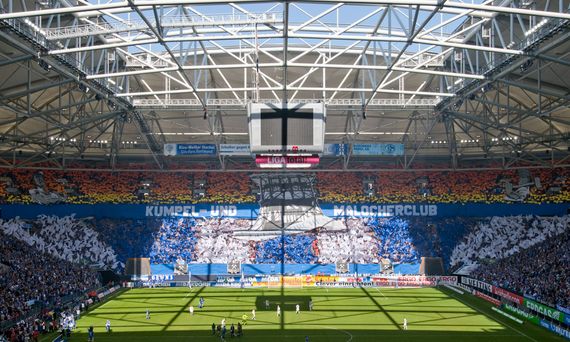 Kumpel & Malocherclub Choreografie der Ultra Gelsenkirchen<br />    <button type=