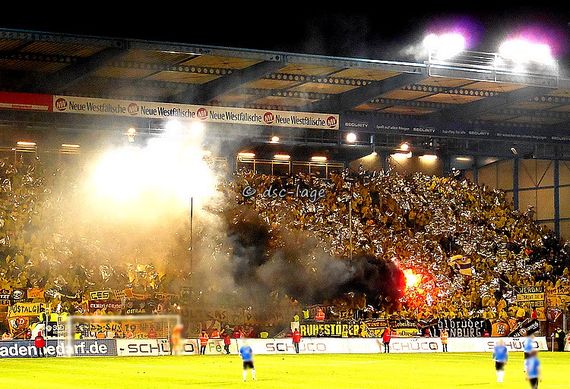 Der Auftritt der Dynamo-Fans in Bielefeld sorgte medial für große Aufregung.<br />    <button type=