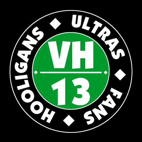 Das Logo der aufgelösten Hooligan-Gruppe Vulture Hannover 13 <br />    <button type=