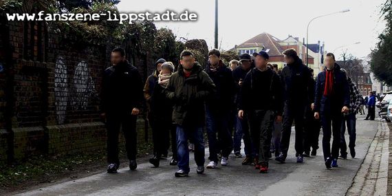Lippstadt-Fans am 21. Februar in Hamm. Bild: Fanszene-Lippstadt.de
