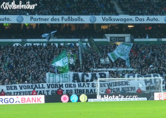 Zur beruhigung der angespannten Situation zwischen Ultras und Polizei in Bremen wird die Kontrolle von 400 Fans nicht beigetragen haben.<br />    <button type=