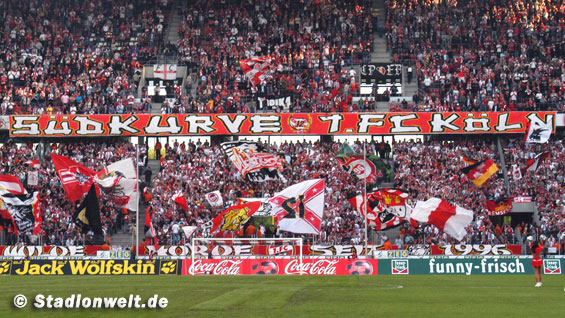 Die Zaunfahne Südkurve 1. FC Köln<br />    <button type=
