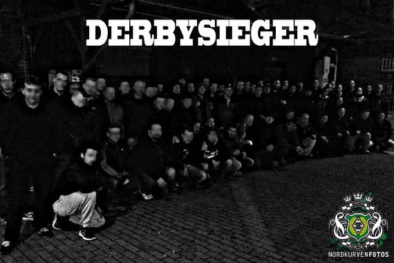 Im September feierten sich die Angreifer als Derbysieger<br />    <button type=