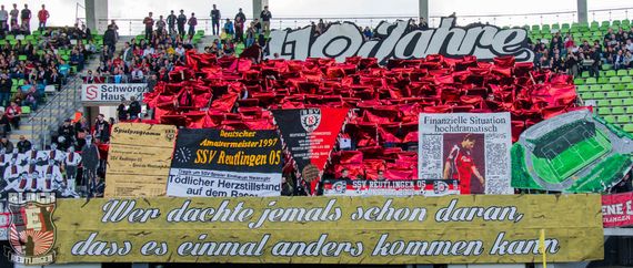 110 Jahre SSV Reutlingen Choreografie. Bild: neunzehn05.de