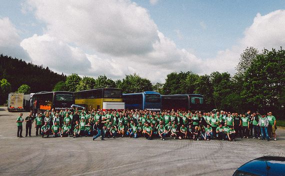 Das Gruppenfoto der Mottofahrt<br />    <button type=