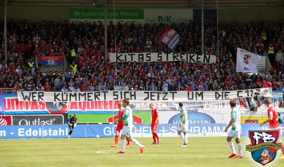 Spruchband der Fanatico Boys. Bild: Fanatico Boys