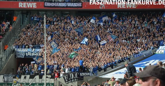 Nach der 2-0 Niederlage in Köln ist die Geduld der Ultras Gelsenkirchen am Ende<br />    <button type=