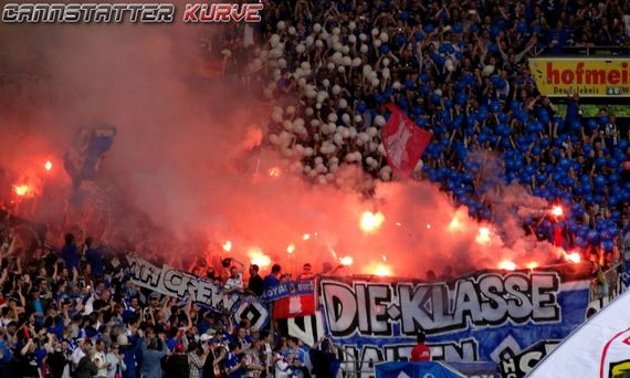Die Pyroshow der HSV-Fans. Alle Fotos der Aktion gibt es oben in der Galerie.<br />    <button type=