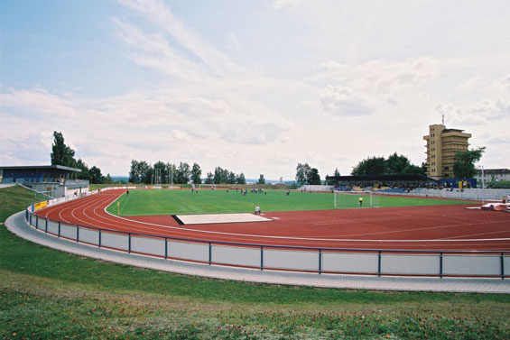 Stadion am Wasserturm in Reichenbach. Hier soll das Testspiel stattfinden. <br />    <button type=