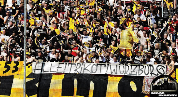 Die Aufforderung der Ultras beim Heimspiel gegen Stuttgart II<br />    <button type=
