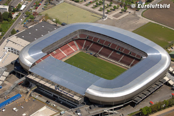 Das Spiel findet im Wörthersee Stadion in Klagenfurt statt. Bild: Euroluftbild.de