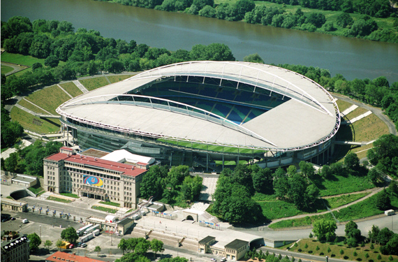 Das Zentralstadion war erstmals bei einem RB Leipzig Spiel auserkauft bzw. ausverkauft<br />    <button type=