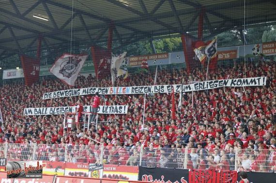 Die Botschaft an die deutsche Fan- und Ultràszene. Bild: Union-Foto-Hupe.de