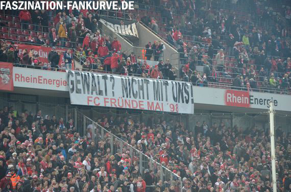 Auch die FC-Fründe Mai 98 haben die Mitteilung des Fan-Projekts unterzeichnet und wollen Vollgas geben<br />    <button type=