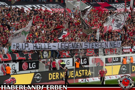 Spruchband für Hülle beim Heimspiel gegen Darmstadt. Bild: Haberlands-Erben.de