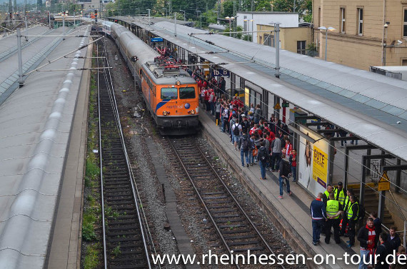 Der Sonderzug der Mainzer im Mai nach München<br />    <button type=