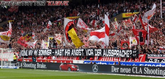 Die Ultras vom VfB Stuttgart hatten schon vorher Redebedarf<br />    <button type=
