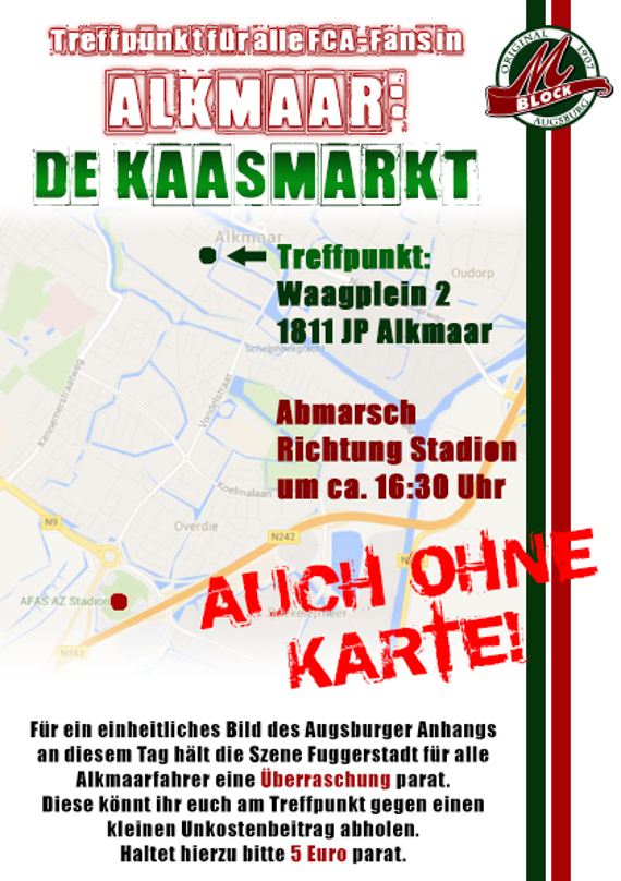 Treffpunkt der FCA-Fans in Alkmaar<br />    <button type=