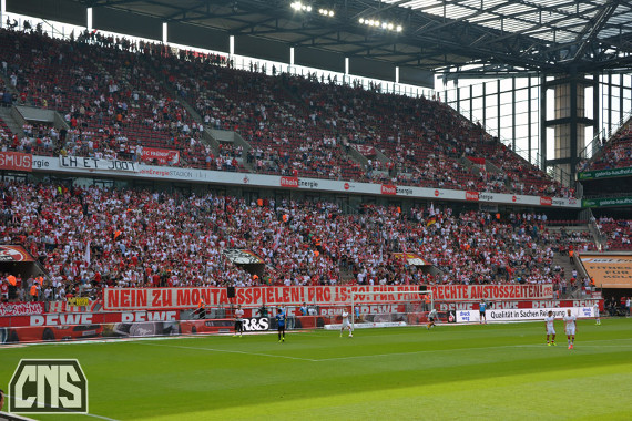 In Köln wird in dieser Saison häufig für fanfreundliche Anstoßzeiten protestiert<br />    <button type=