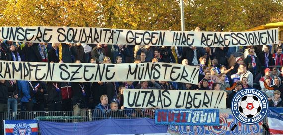 Solispruchband der Ultras aus Kiel<br />    <button type=
