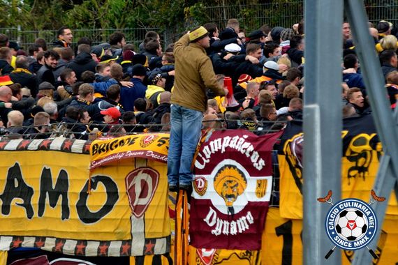 Dynamo Dresden wurde u.a. für das Verhalten der eigenen Anhänger in Kiel bestraft<br />    <button type=