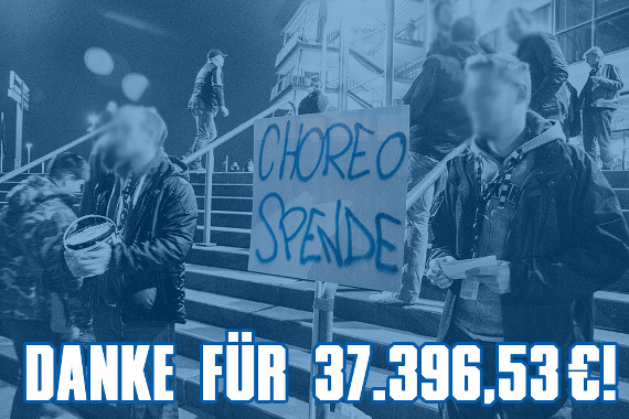 37.396,53 Euro für künftige Kurvenshows in der Nordkurve<br />    <button type=