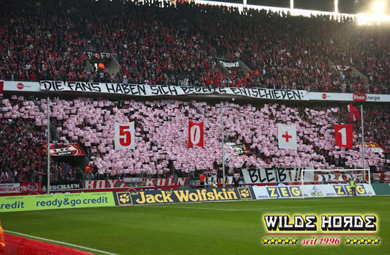 Die 50+1 Regel ist für die aktive Fanszene unantastbar<br />    <button type=