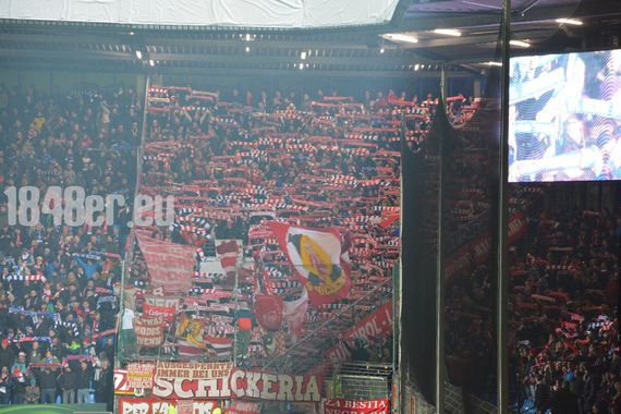 Die Bayern Fans gestern in Bochum. Bild: 1848er.eu