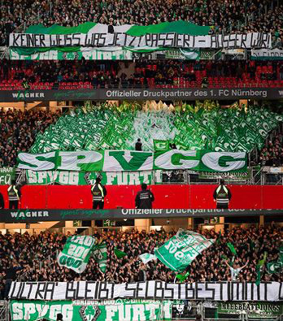 Die Aktionen der Fürther Ultras im Überblick. Bild: spvgg-fuerth.com
