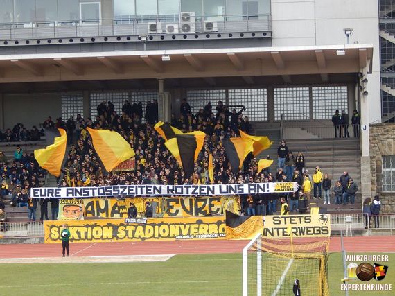 Am Samstag war der Bereich beim Spiel gegen den FC Kray noch gut gefüllt.<br />    <button type=