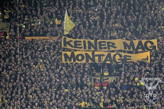 BVB und FC Bayern Fans protestierten zuletzt gemeinsam gegen die Einführung von Montagsspielen<br />    <button type=