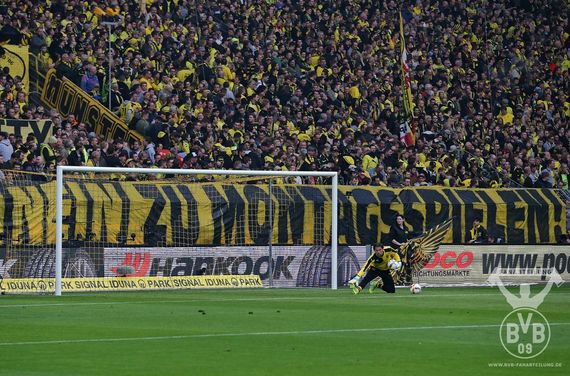 Proteste der BVB-Fans gegen Montagsspiele. Bild: BVB-Fanabteilung.de
