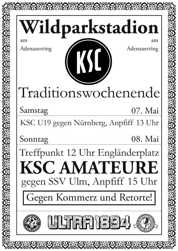 Der Aufruf für das Traditionswochenende<br />    <button type=