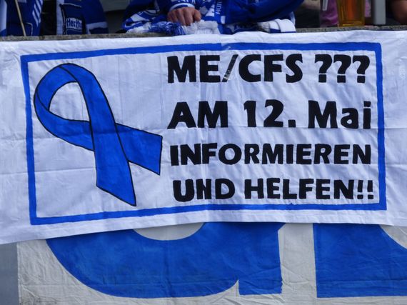 Botschaft der Hertha Fans beim Heimspiel gegen Darmstadt.<br />    <button type=