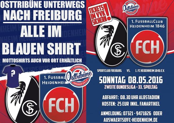Heidenheim Fans fahren in Blau nach Bochum<br />    <button type=