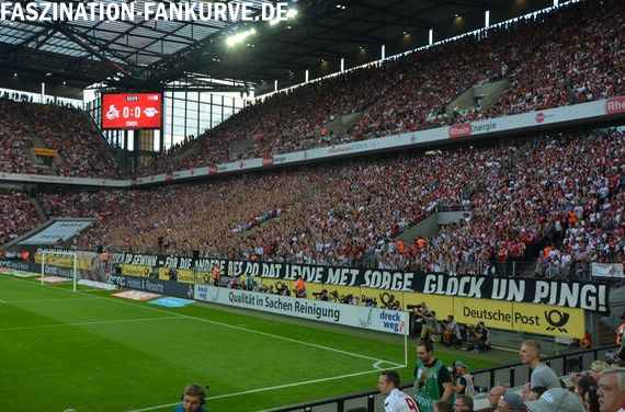 Das Spruchband der Südkurve 1. FC Köln e.V.. Bild: Faszination Fankruve