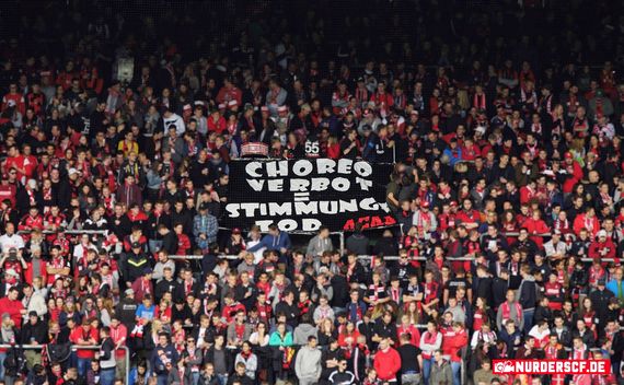 Der Platz der NBU blieb weitestgehend leer. Bild: nur-der-scf.de