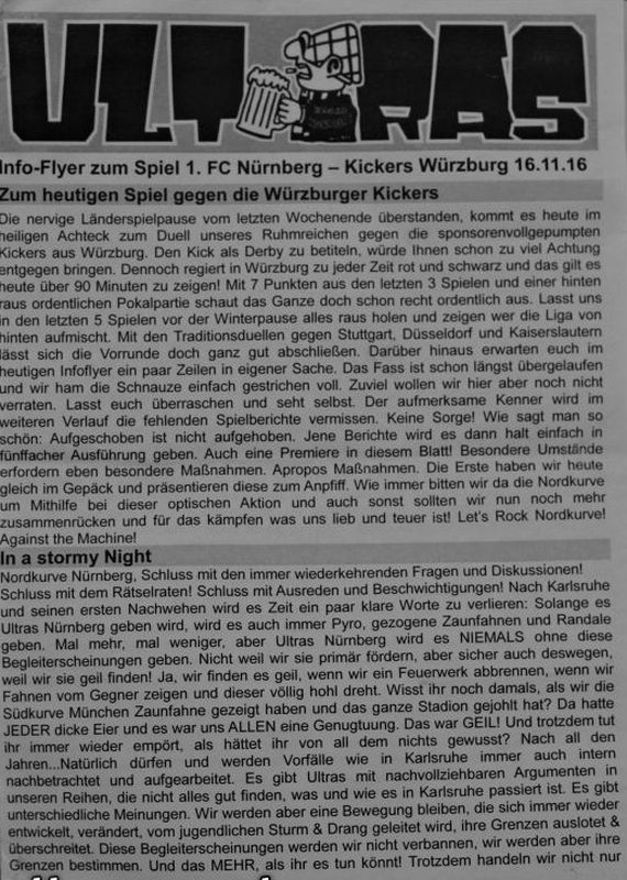 Die Stellungnahme der Ultras Nürnberg im Wortlaut.<br />Bild: Faszination-Nordkurve.de”><figcaption>Die Stellungnahme der Ultras Nürnberg im Wortlaut.<br />Bild: Faszination-Nordkurve.de</figcaption></figure>
<figure><img decoding=