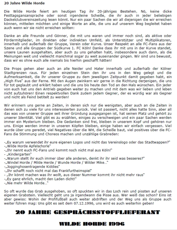 Der Text der Wilden Horde.<br />Bild: WH96.de”><figcaption>Der Text der Wilden Horde.<br />Bild: WH96.de</figcaption></figure>
<figure><img decoding=