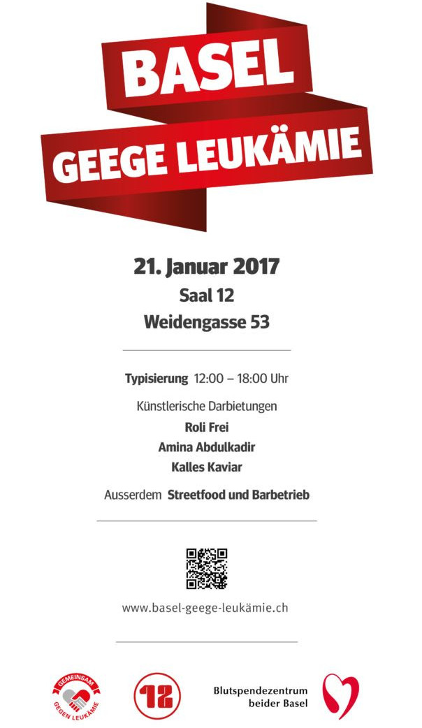 Der Flyer mit dem Ablaufprogramm für die Veranstaltung 